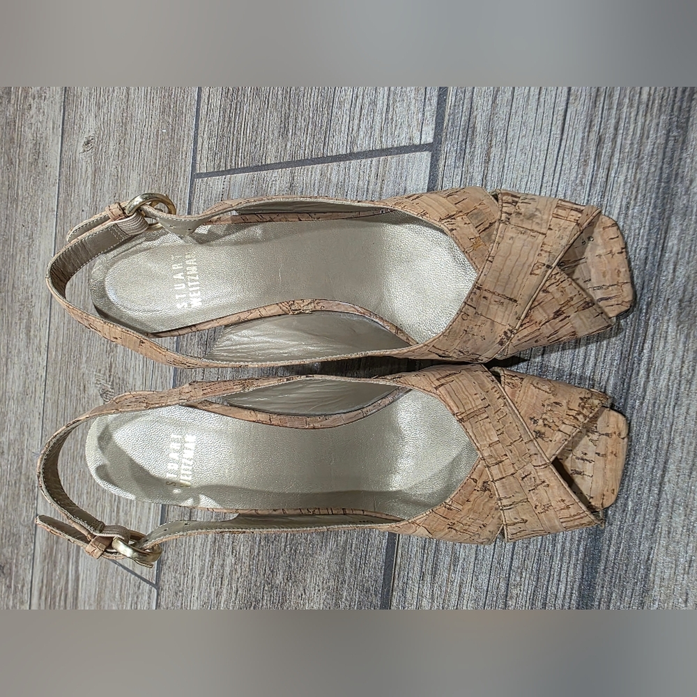 Stuart Weitzman Cork Heels 7.5